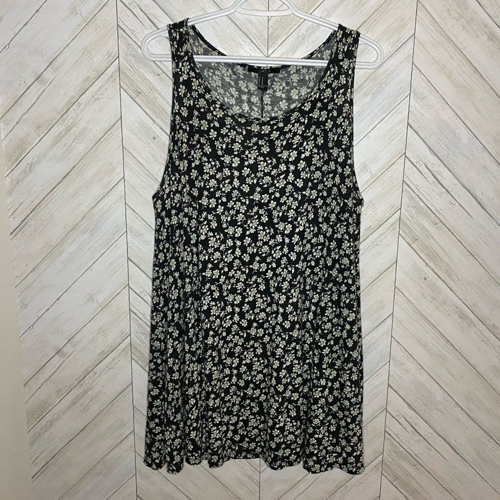 Forever 21 floral jersey a line flowy dress